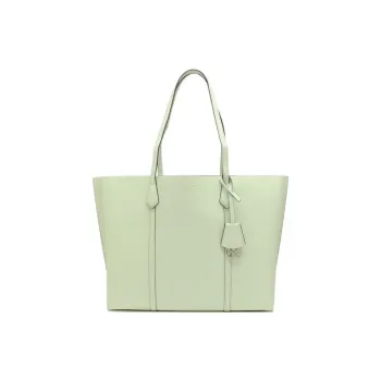 TORY BURCH Perry Leather Tote Bag Shopping Bag Shoulder Bag Handbag Women's Green