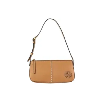 TORY BURCH Litchi Grain Leather Shoulder Bag Handbag Shoulder Bag Women's Brown