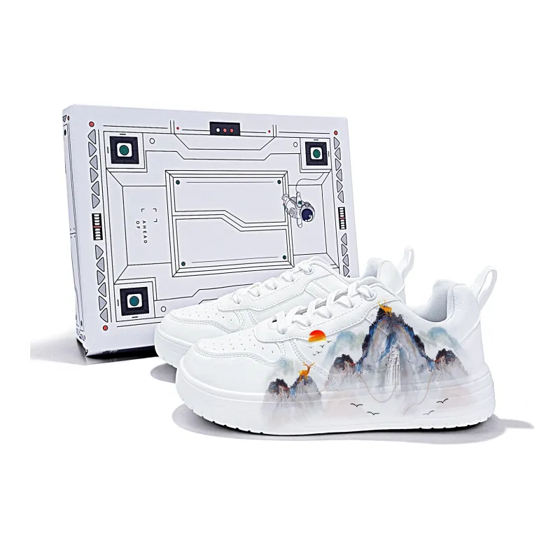 Cold Cicadas Yesterday Breathable Lightweight Low Top Casual Shoes Unisex White-1