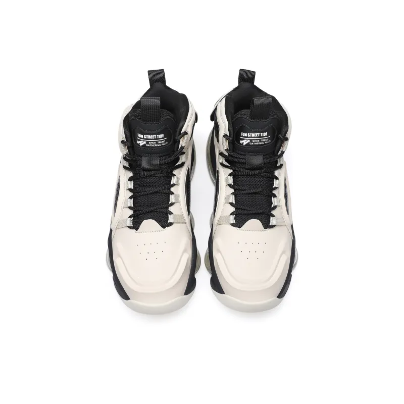 N·HOT Impact Resistant Height Increasing High Top Air Cushion Casual Running Shoes Men's-2