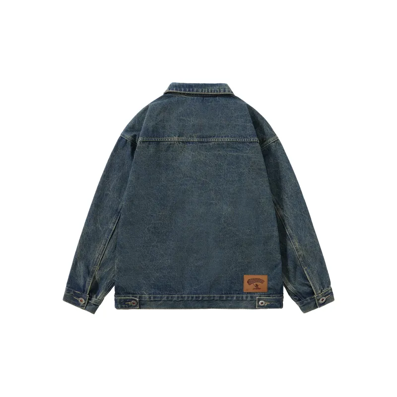 SANTASTIC Denim Jacket Men's Vintage Blue-1