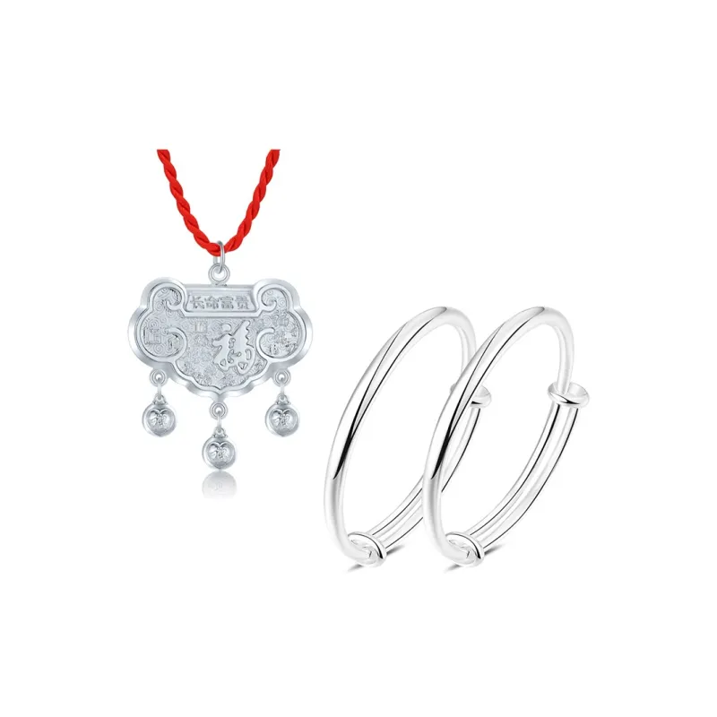 Bifeiman 999 Fine Silver Sterling Silver Necklace Kids'-89