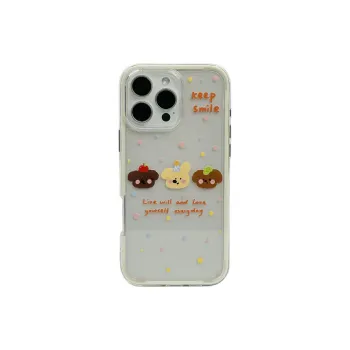 Wei Xin TPU Material 2 in 1 Polka Dot Puppy Phone Cases Compatible With IPhone 16/15 Pro Max/Apple 13/14 Pro Max/12