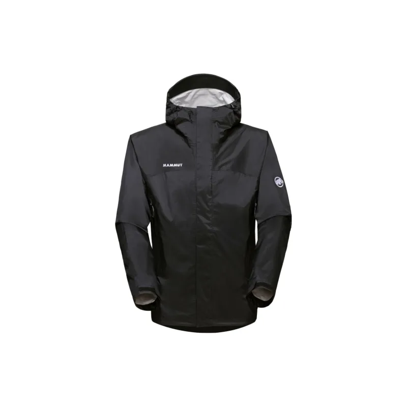 MAMMUT Waterproof And Windproof Windbreaker Jacket Unisex Black Comes With Necklace-1
