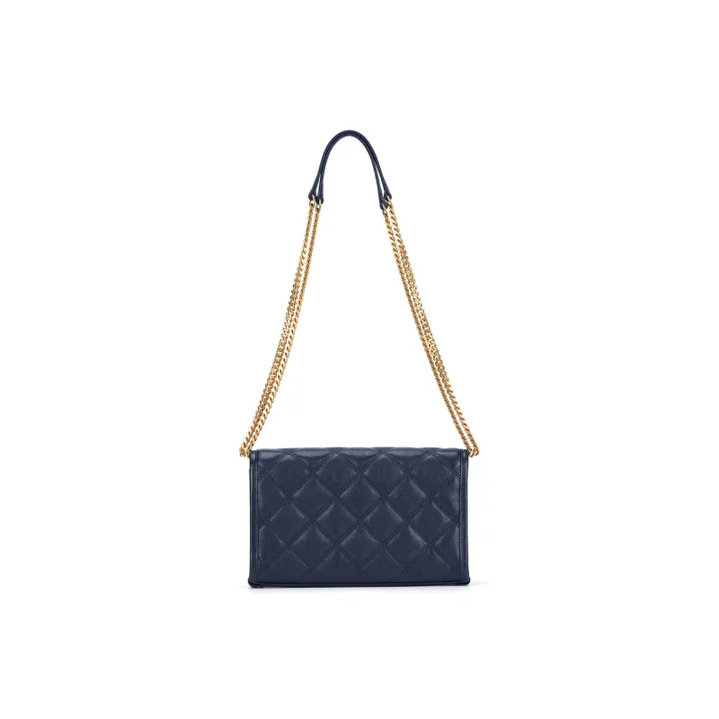 SAINT LAURENT Sheepskin Shoulder Bag, Crossbody Bag Women's Blue-4