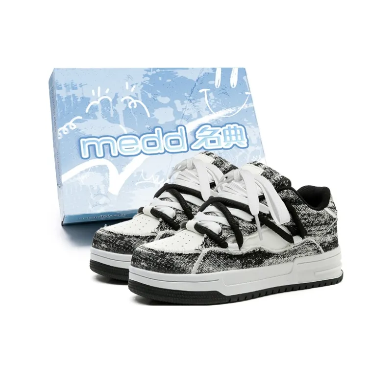 Medd Lightweight Breathable Height Increasing Low Top Skateboard Shoes Unisex-5