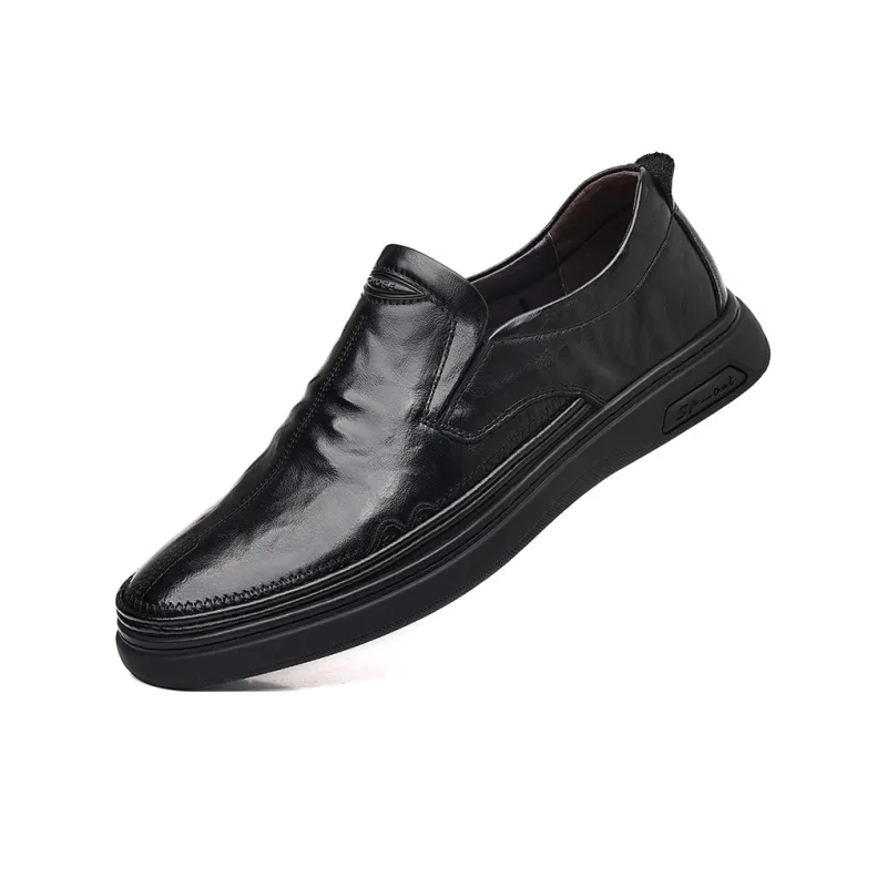 ΛOLUNKΛ Men's Casual Shoes Men Low Top Black/Brown-3
