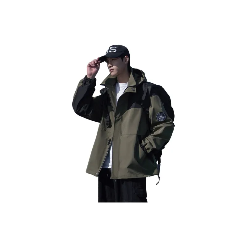 RENBEN Jackets & Coats Unisex Light Gray-5