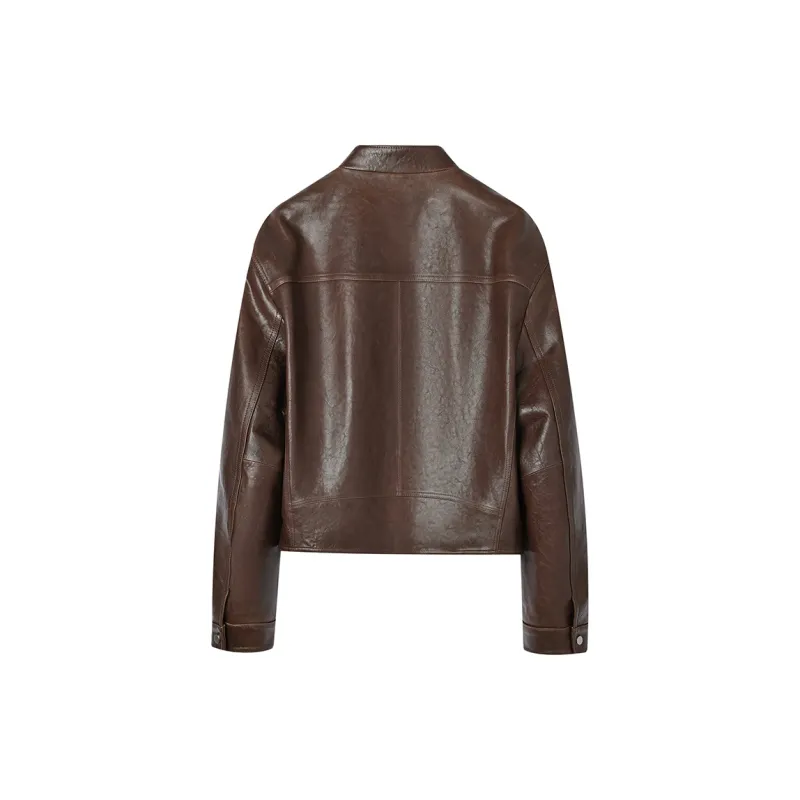 SINBOS Leather Jackets Women's-5