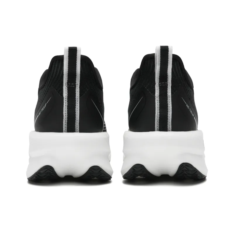 NEIERKE Cushioning Coverage Breathable Anti-Rollover Low-Top Training Marathon Running Shoes Unisex Black White-2