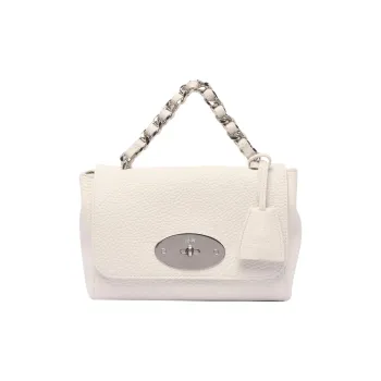 Mulberry Lily Calfskin Handbag Shoulder Bag Crossbody Bag Women's White