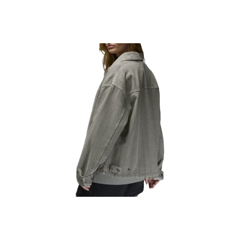 Jordan A Maniére Collaboration Jackets Coats Unisex Asphalt Gray-4