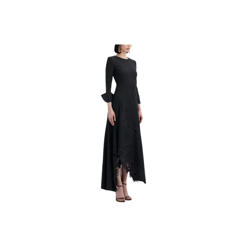 Oscar De La Renta Peony Guipure appliqué Dress-3