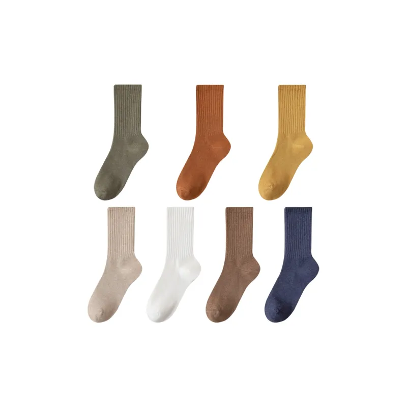MIIOW Mid Calf Socks Unisex 7 Pack-8
