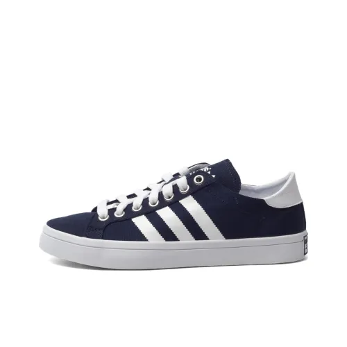 Adidas Originals Courtvantage Anti-Slip Wear-Resistant Low-Top Skateboard Shoes Men's Blue