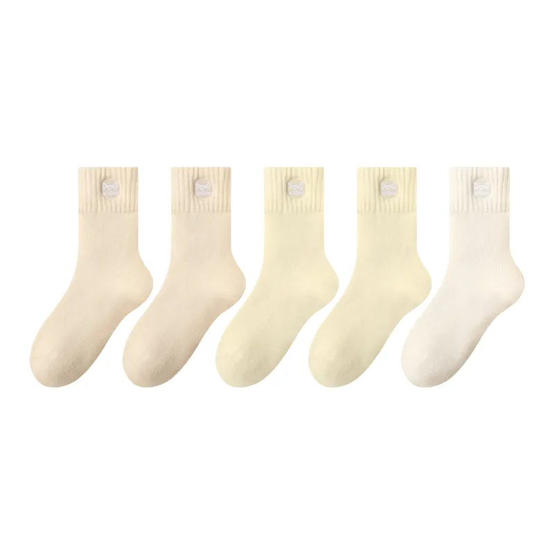 MIIOW Mid Calf Socks Women's Combo Set-9