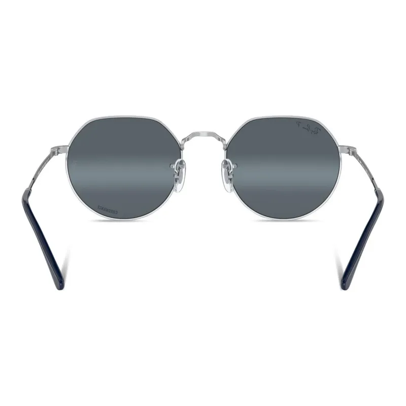 RayBan Metal Round Sunglasses Men's Silver-3