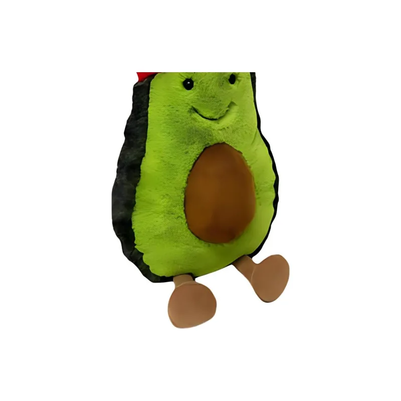 JELLYCAT Christmas Series Green Avocado Dolls Plush Doll 16cm Height In Sitting Posture-2