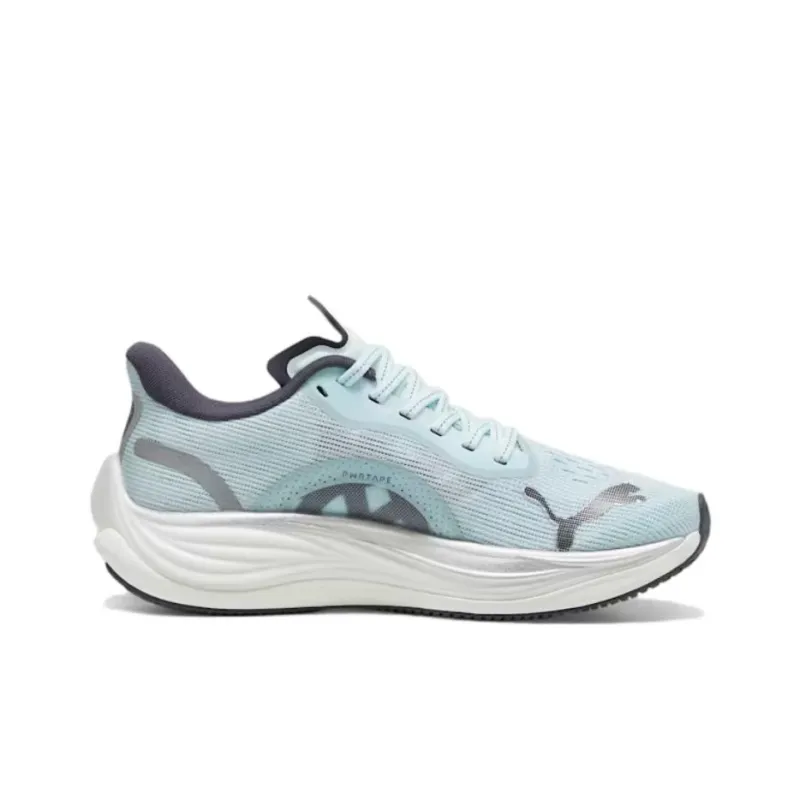 PUMA Velocity Nitro 3 Anti Slip Wear Resistant Low Top Running Shoes Women's Blue Gray-1