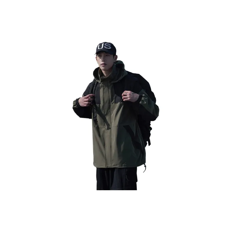 RENBEN Jackets & Coats Unisex Light Gray-4