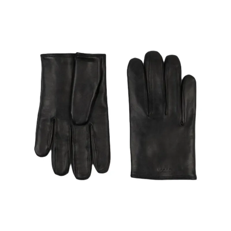 GUCCI Mulberry Silk Gloves Men's Black-0