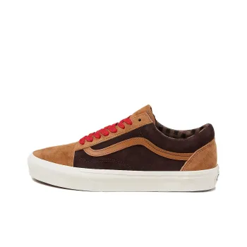Vans Old Skool Collection Anti Slip Wear Resistant Low Top Skateboard Shoes Men's Tan