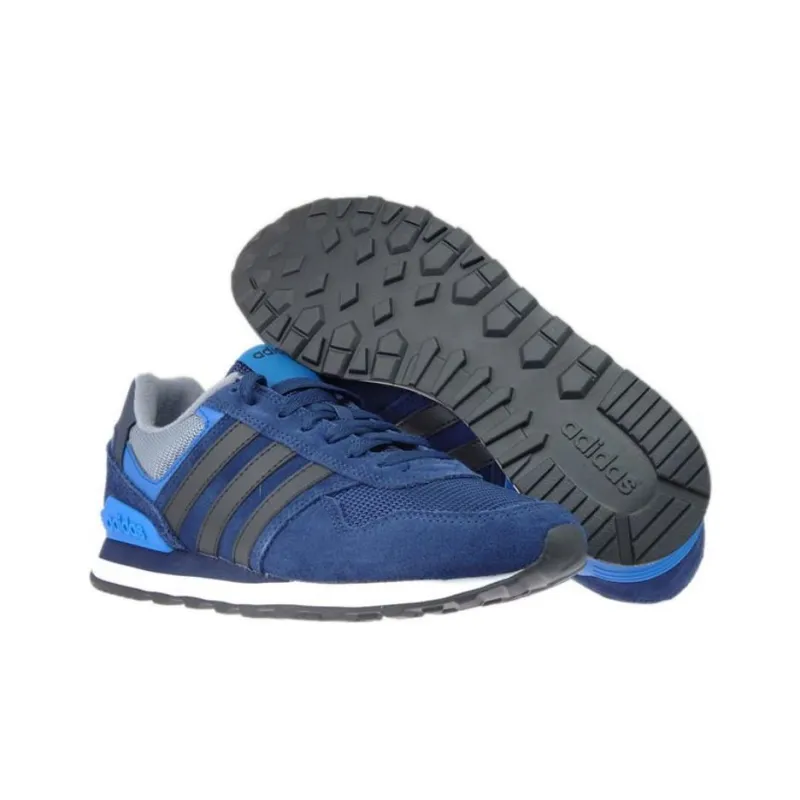 Adidas Neo Anti-Slip Wear-Resistant Low-Top Running Shoes Men's Blue-3