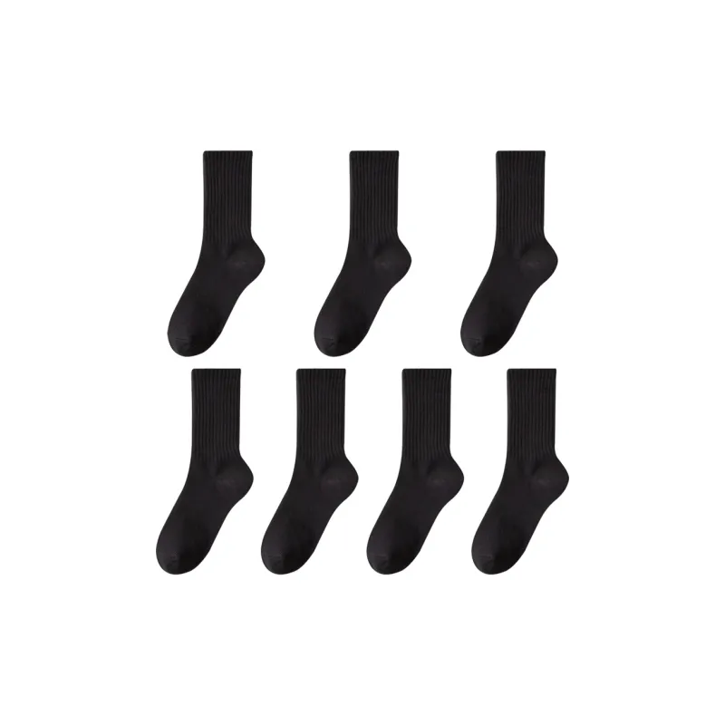 MIIOW Mid Calf Socks Unisex 7 Pack-9