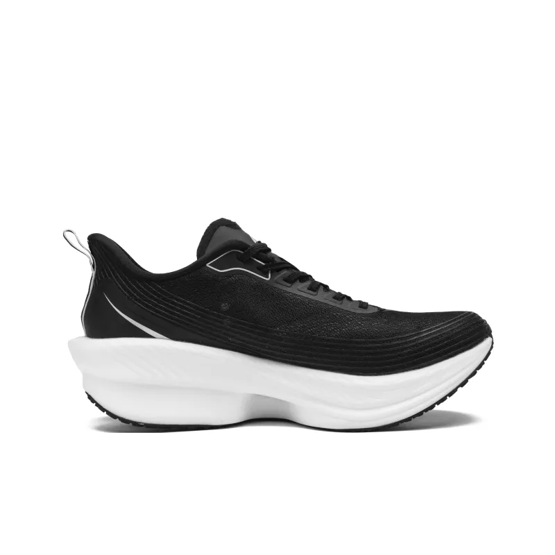 NEIERKE Cushioning Coverage Breathable Anti-Rollover Low-Top Training Marathon Running Shoes Unisex Black White-1