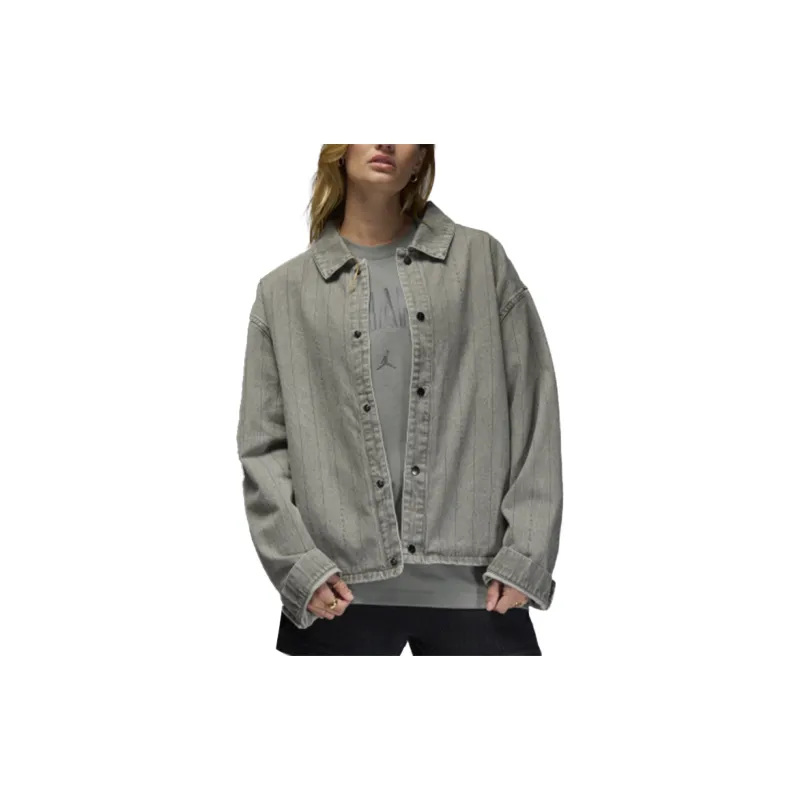 Jordan A Maniére Collaboration Jackets Coats Unisex Asphalt Gray-3