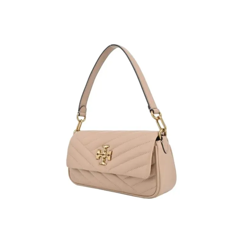 TORY BURCH Kira Leather Portable Crossbody Bag, Shoulder Bag Trumpets Women's Light Desert Brown-1