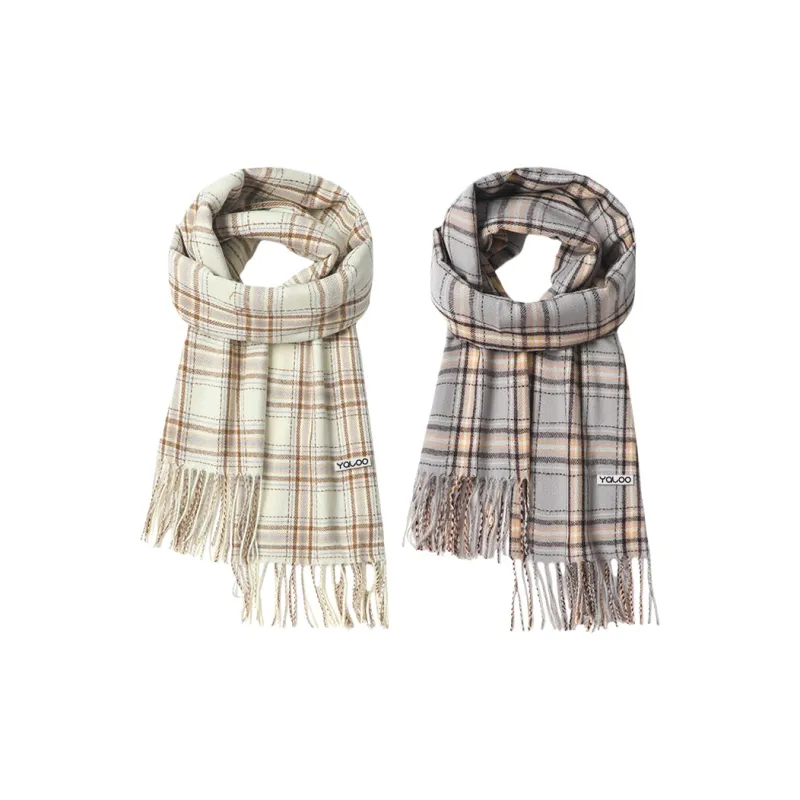 Yalu Polyester Knit Scarves Unisex-3