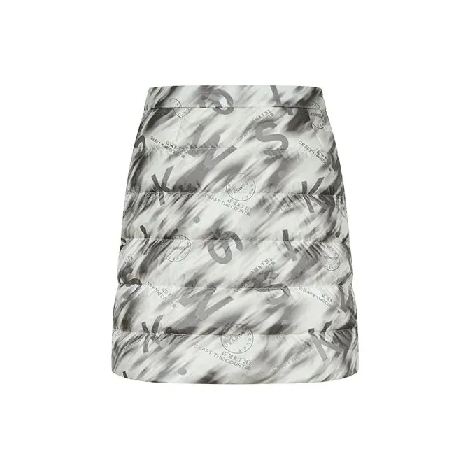 KSWISS Casual Short Skirts Women's White Base Snow Mountains Print-1