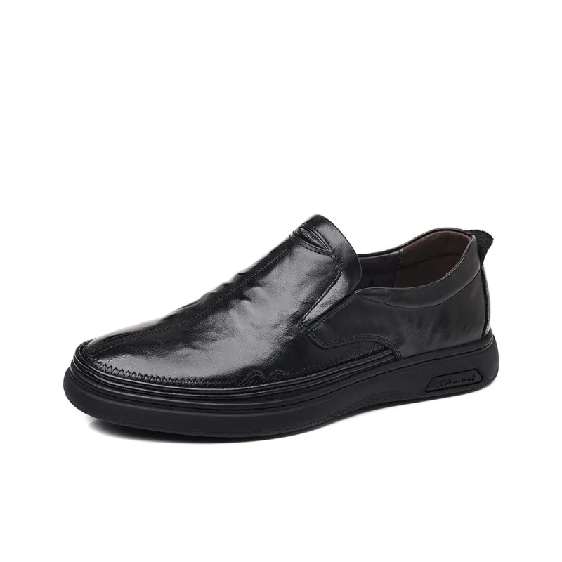 ΛOLUNKΛ Men's Casual Shoes Men Low Top Black/Brown-2