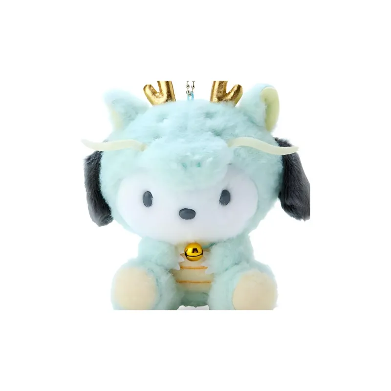 Sanrio Pochacco 2024 Year Of The Dragon Mascot Dolls Plush Pendant 12.5cm Height-3