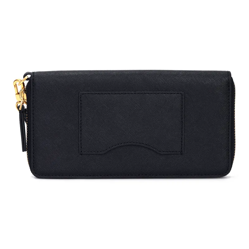 TORY BURCH Leather Coin Purses Wallets Women's Black-2