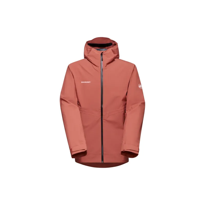 MAMMUT Water-Resistant Windbreaker Jacket Unisex Brick Red Comes With Necklace-1