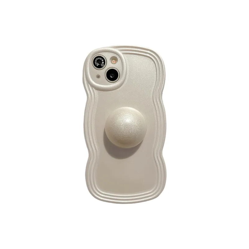 Wei Xin TPU Material White 4 Stand Phone Cases Compatible With IPhone 16/15 Pro Max/Apple 13/14 Pro Max/12-5