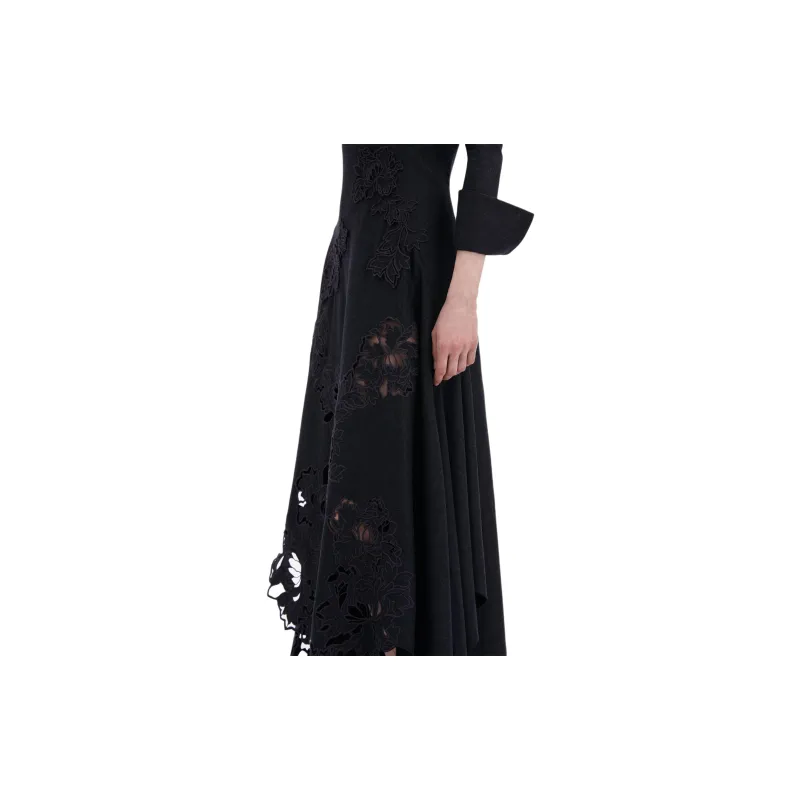 Oscar De La Renta Peony Guipure appliqué Dress-4