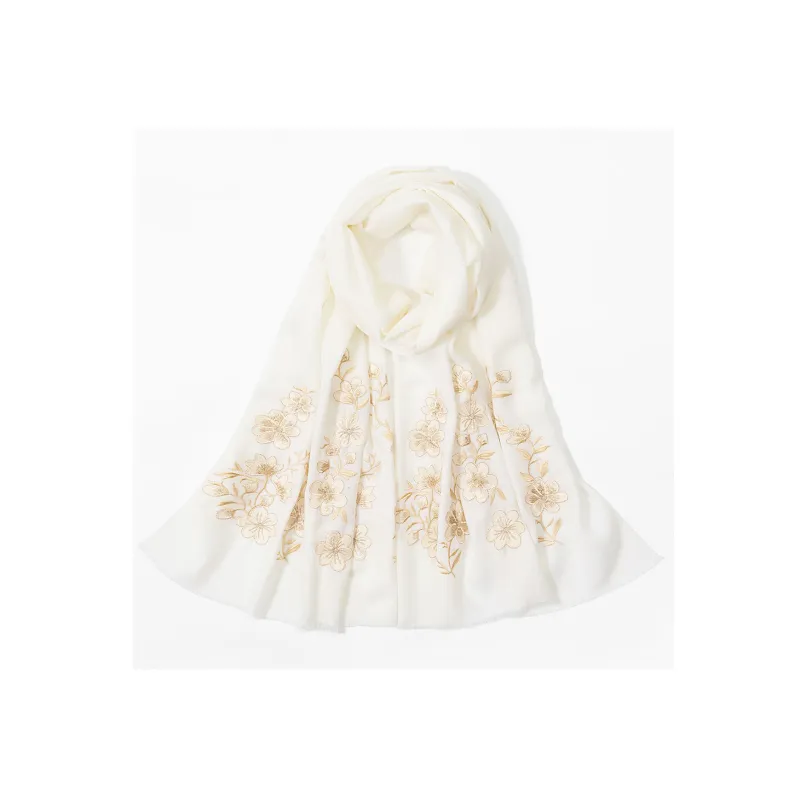 Shanghai Story Sheep Wool Shawls Women's Melodic Elegance-4