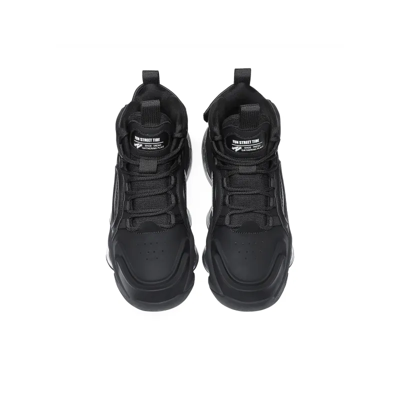 N·HOT Impact Resistant Height Increasing High Top Air Cushion Casual Running Shoes Men's-10