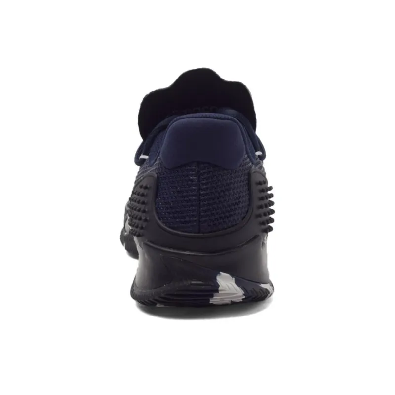 Adidas Ball 365 Anti Slip Wear Resistant Low Top Basketball Shoes Men's Blue Black-4