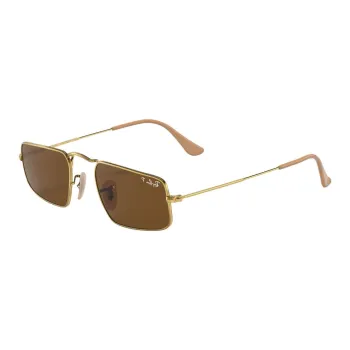 RayBan Acetate Metal Square Sunglasses Women's Gold