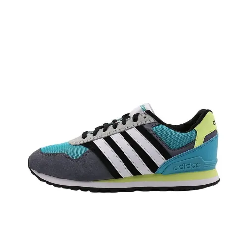 adidas simons Neo 10K Anti-Slip Wear-Resistant Low-Top Running Shoes Men's Green White