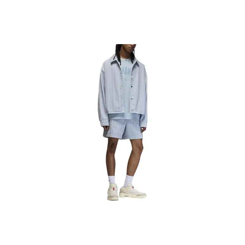 Jordan A Maniére Collaboration Jackets Coats Unisex Light Armory Blue-2