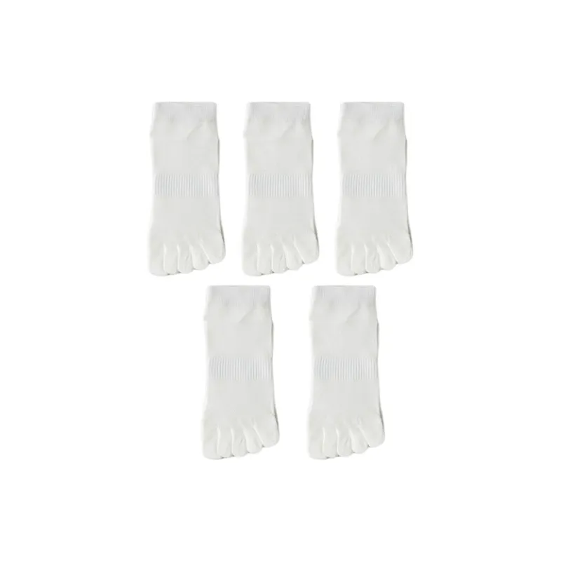 Cheemy Free Ankle Socks Women's 5 Pack Milk White-0