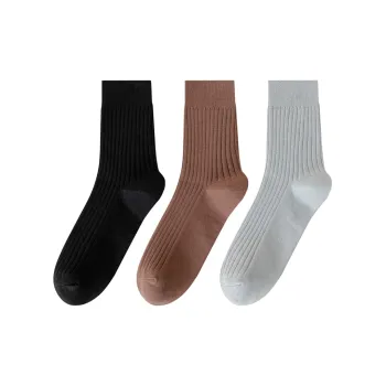 MIIOW Mid Calf Socks Unisex 3 Pack