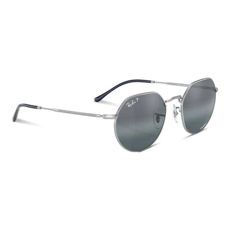 RayBan Metal Round Sunglasses Men's Silver-2