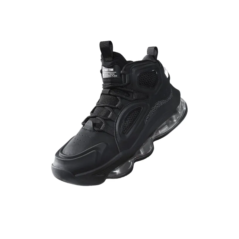 N·HOT Impact Resistant Height Increasing High Top Air Cushion Casual Running Shoes Men's-11
