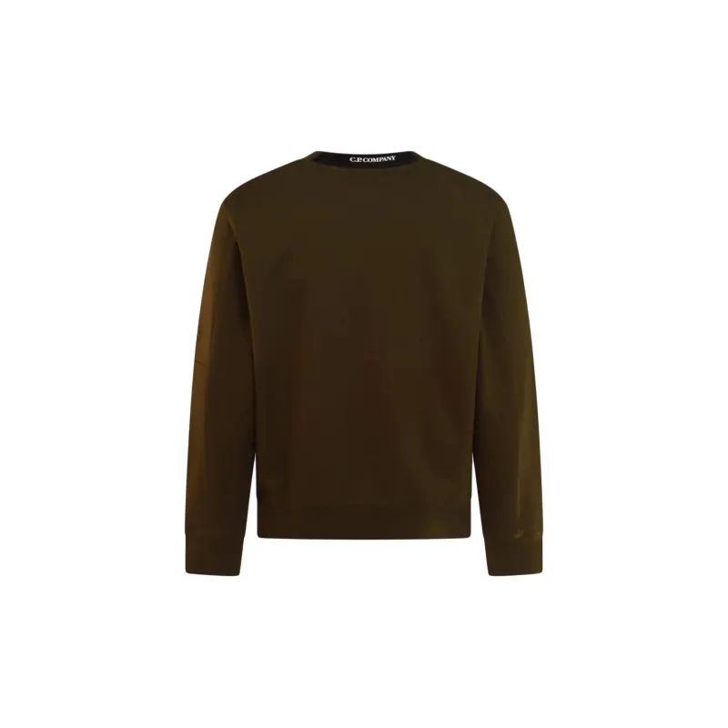 C.P.Company Diagonal Raised Fleece Crewneck Lens Sweatshirt-1